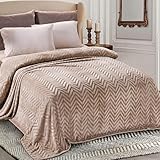 Whale Flotilla Couverture Douillette avec Motif à Chevrons,