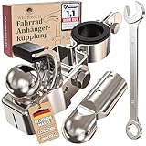 Weidebach® Attache remorque pour vélo en métal galvanisé,