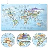 Kitesurf Map by Awesome Maps - Carte du monde illustrée