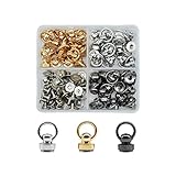 JJWNMLL Lot de 48 rivets en métal à tête ronde avec