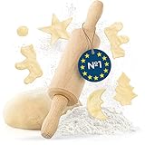TIMELEOS Rouleau à pâtisserie pour enfant en bois de
