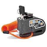 AGPTEK Antivol de moto étanche avec alarme sonore 110dB,