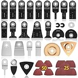 Lot de 100 lames de scie oscillantes multifonction