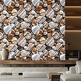 JUXDZISHW Laiton,5m,Papier Adhesif pour Meuble Noir,