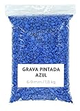 Landare Gravier bleu 1,8 kg - Pierres colorées décoratives