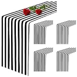 Showgeous Lot de 4 chemins de Table rayés en Polyester