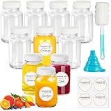 Mispudin Lot de 10 Petites Bouteilles en Verre 60ml,