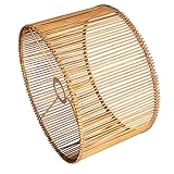 Osasy Abat-jour en bambou naturel, diamètre 30 cm,
