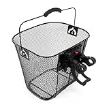 Wiltec Panier vélo 32,5 x 24 x 26,5 cm Avant détachable,