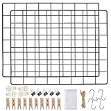 LOYONAL Grille Murale Noire Decorative, Grille Photo