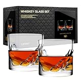 LIITON Ensemble cadeau de verres à whisky lourds en