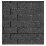 Gartenpirat Bardeaux de toit rectangulaires en bitume