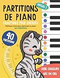 40 Partitions de piano: Comptines pour enfants: Méthode