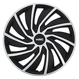 WRC 007599 4 Enjoliveurs 16" pouces, Turbo Bicolore