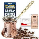 Volarium CRYSTALIA Cafetière turque Cezve en cuivre