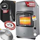 KESSER® Chauffage à gaz en céramique 4200 W avec régulateur