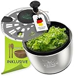 KüchenEngel Essoreuse à salade en acier inoxydable