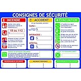 PREV Consigne de sécurité, Consigne incendie - PVC,