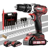 TEENO Perceuse Visseuse Sans Fil 21V Pour Batterie