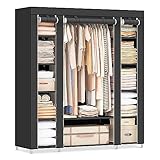 SONGMICS LSF03H Armoire en tissu avec tringle à vêtements