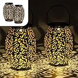 Gadgy Lot de 2 Lanternes Solaires Marocaines – Lampes