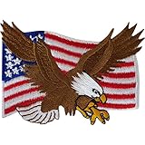 Écusson drapeau américain à coudre ou à coller au fer