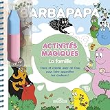 Barbapapa La famille: Trace et colorie avec de l'eau