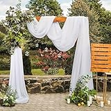 Voilage Blanc Mariage, Lot de 1 Mariage Arche Tenture,