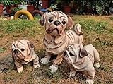 Figurines de chien carlin pour décoration d'intérieur,