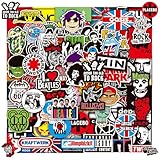 Lot de 100 autocollants Rock Band Punk, rock and roll,