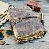 ALCRAFT Journal en cuir vintage relié fait à la main