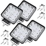 Turnaroundtech Phare LED 12V 48W - 4 Pièces en Aluminium