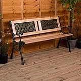 Garden Vida Banc de jardin, design à double croix,