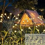 Cnulenzt Guirlande lumineuse solaire, 10 LED, lampe