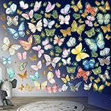 Sticker Mural Lumineux Papillon Phosphorescente Papillon