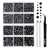 BEADSLAND Hotfix - SS6-SS30 - Lot de 6 080 strass -